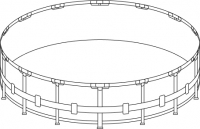 Каркас для бассейна 457х122 см Bestway